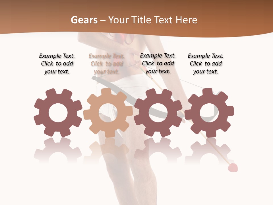 Heart Arrow Sign PowerPoint Template