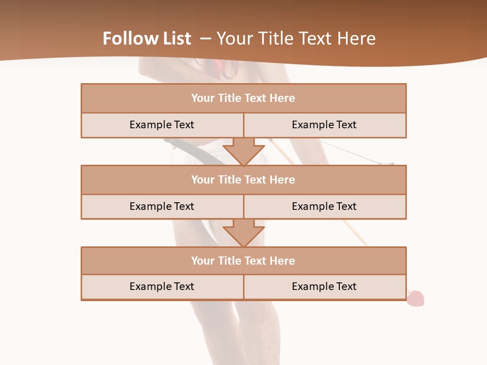 Heart Arrow Sign PowerPoint Template