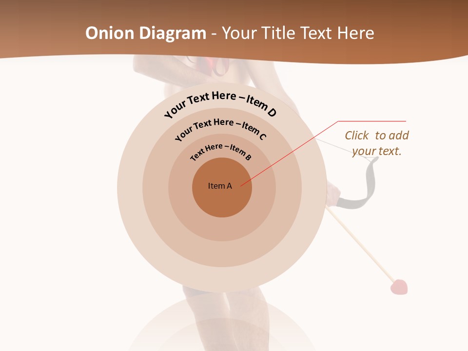 Heart Arrow Sign PowerPoint Template