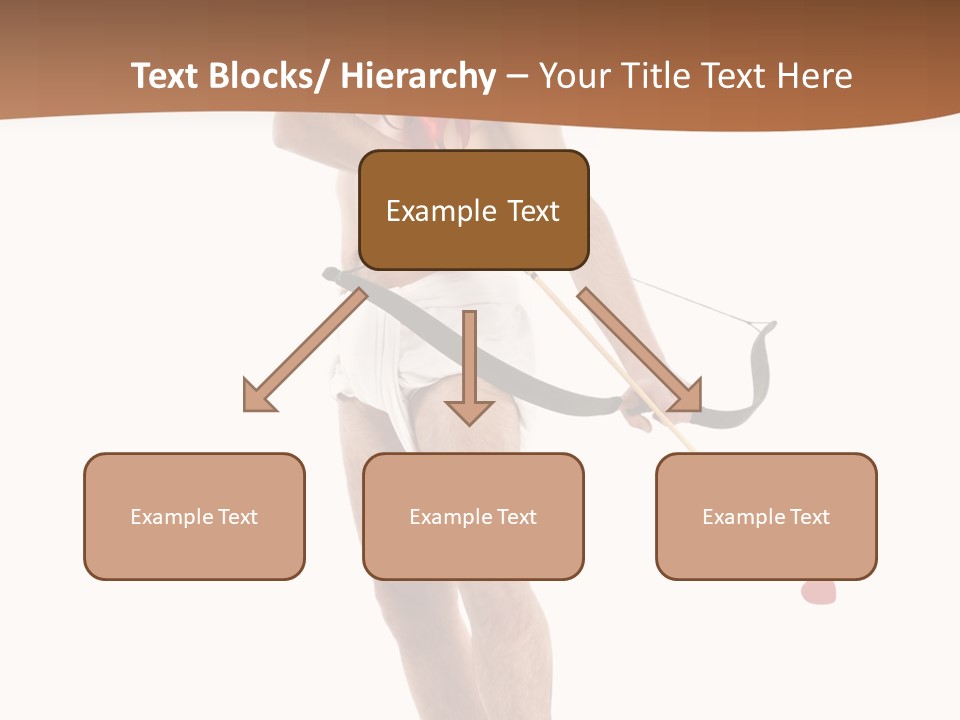 Heart Arrow Sign PowerPoint Template