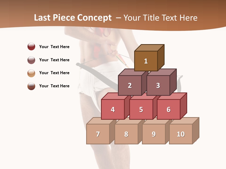 Heart Arrow Sign PowerPoint Template