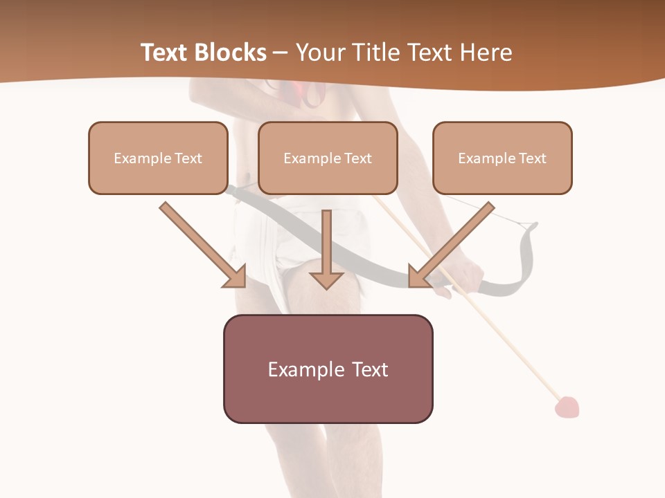 Heart Arrow Sign PowerPoint Template