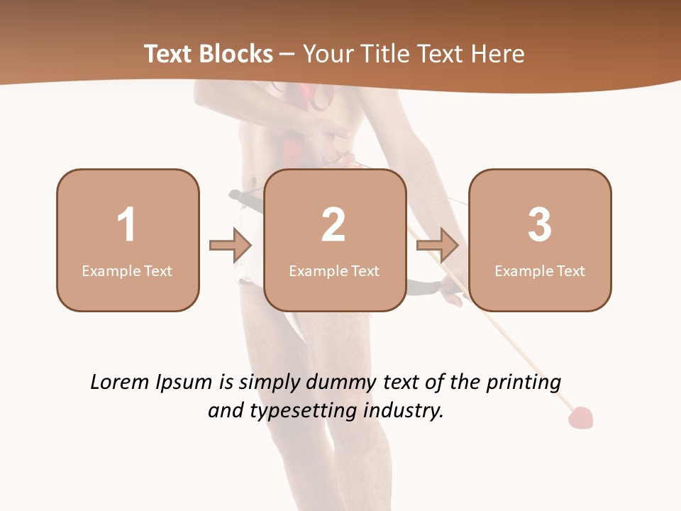 Heart Arrow Sign PowerPoint Template
