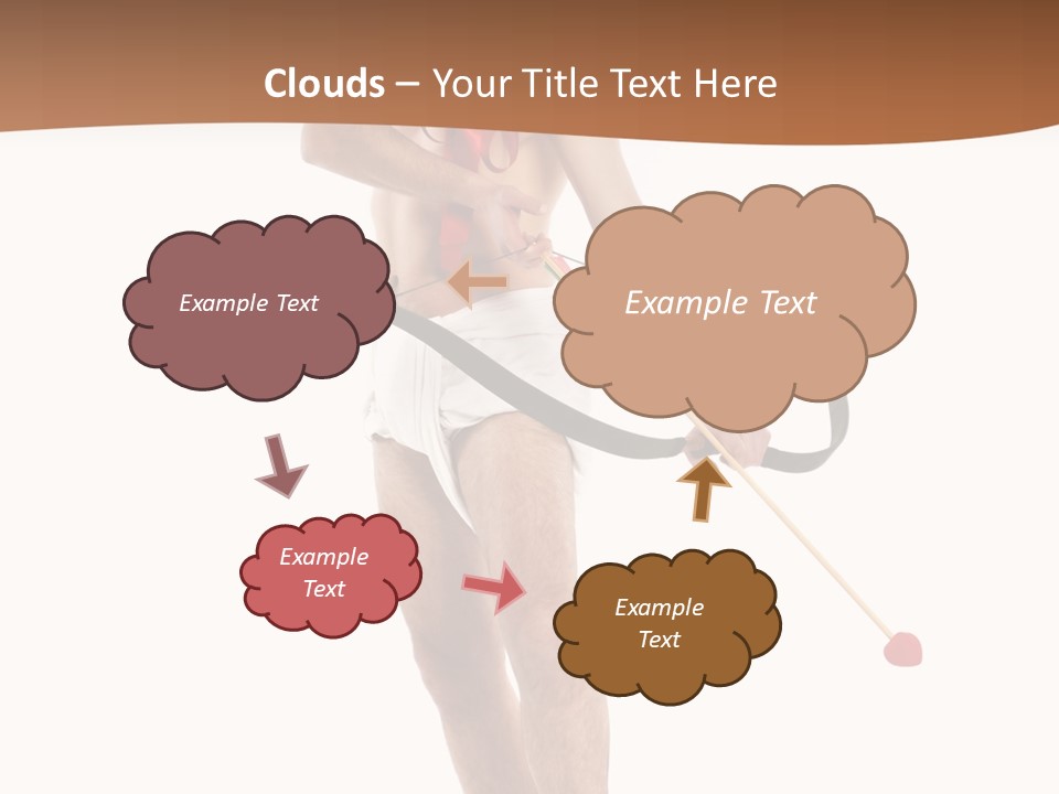 Heart Arrow Sign PowerPoint Template