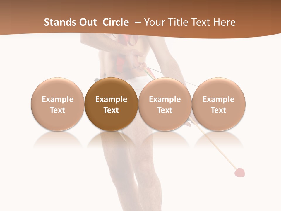 Heart Arrow Sign PowerPoint Template