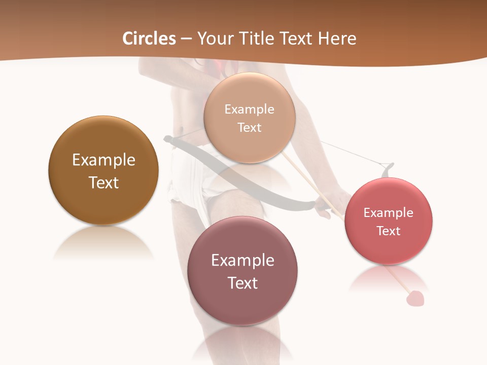 Heart Arrow Sign PowerPoint Template