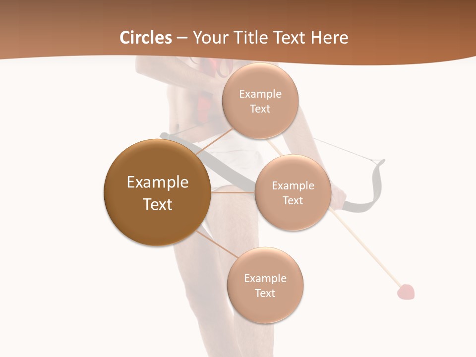 Heart Arrow Sign PowerPoint Template