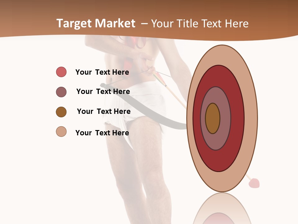 Heart Arrow Sign PowerPoint Template