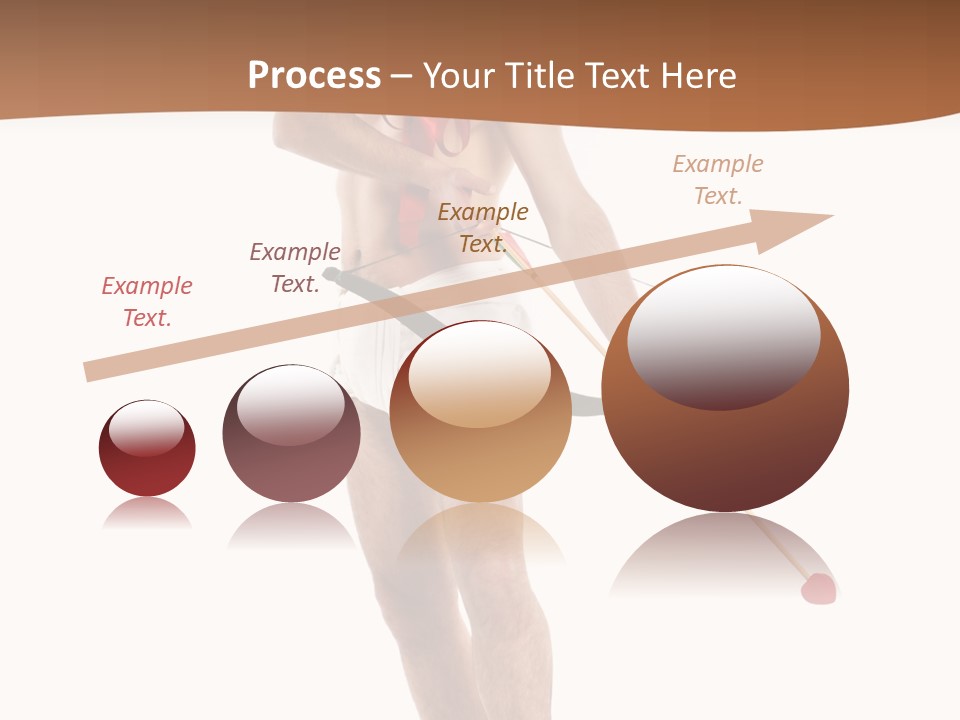 Heart Arrow Sign PowerPoint Template