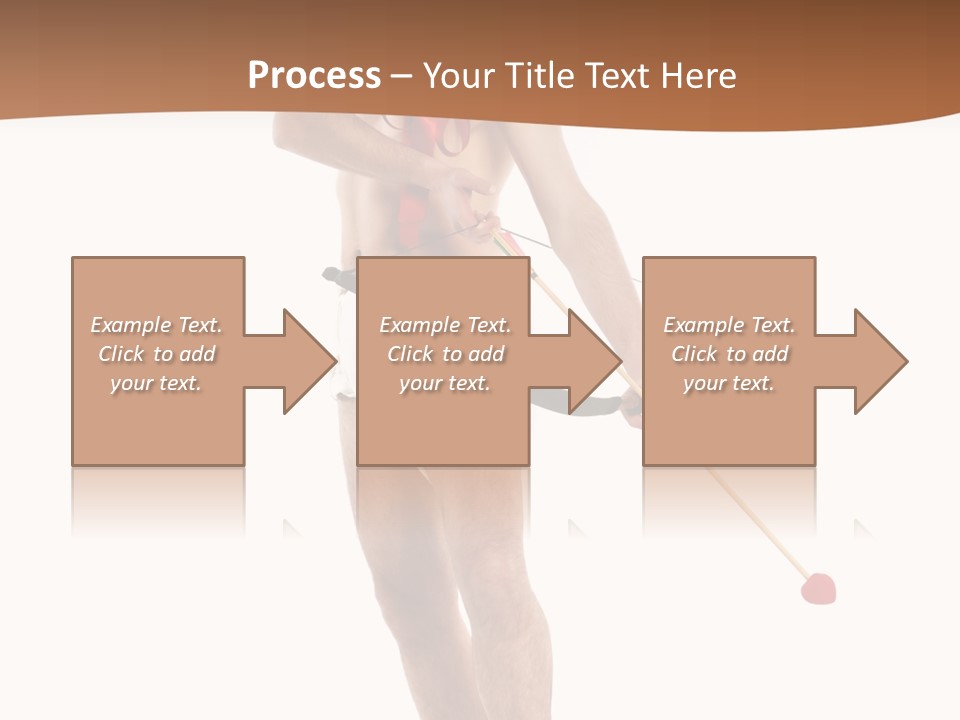 Heart Arrow Sign PowerPoint Template