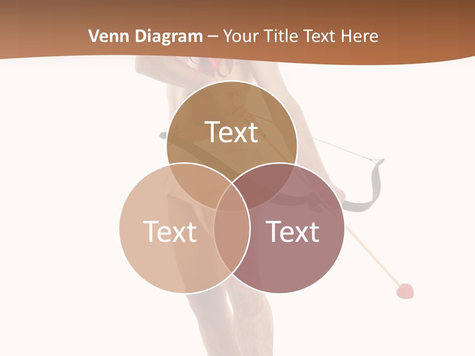 Heart Arrow Sign PowerPoint Template