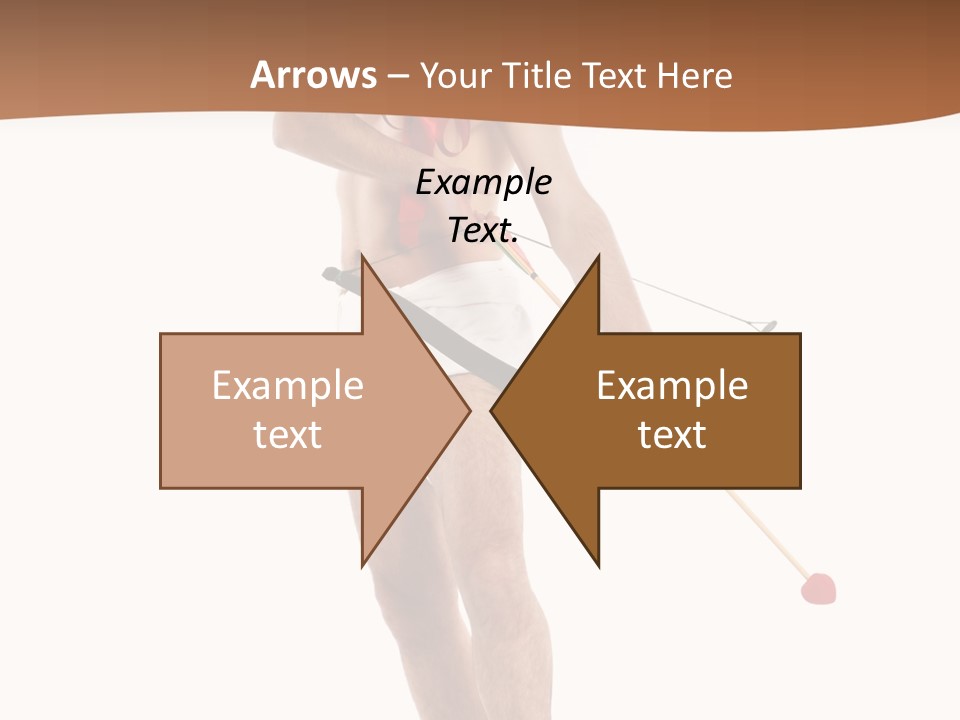 Heart Arrow Sign PowerPoint Template