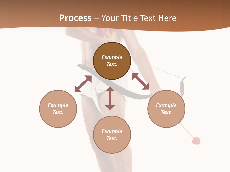 Heart Arrow Sign PowerPoint Template