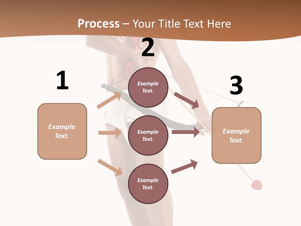 Heart Arrow Sign PowerPoint Template