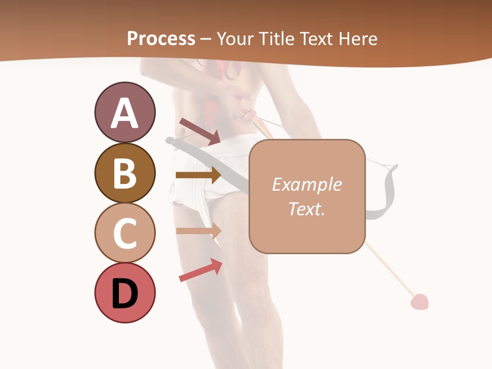 Heart Arrow Sign PowerPoint Template