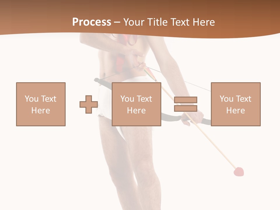 Heart Arrow Sign PowerPoint Template