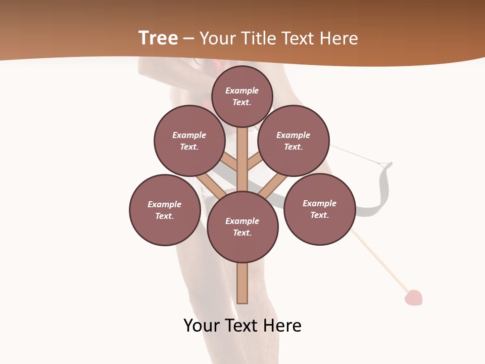 Heart Arrow Sign PowerPoint Template