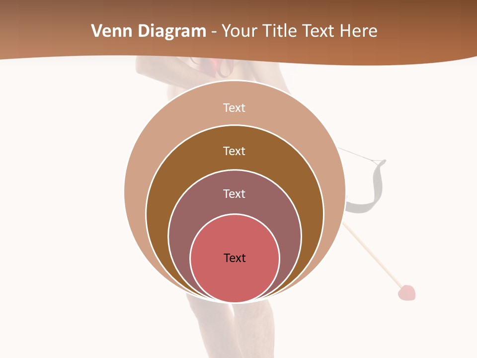 Heart Arrow Sign PowerPoint Template