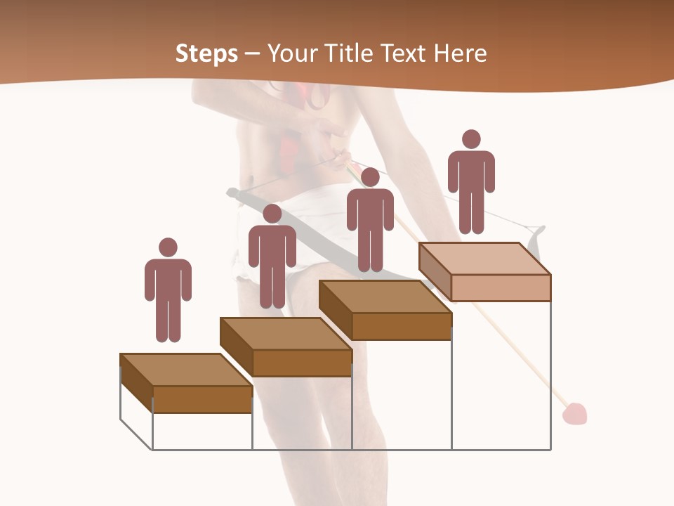 Heart Arrow Sign PowerPoint Template