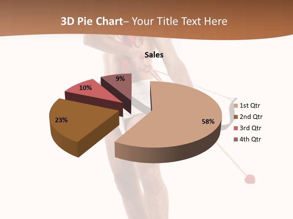 Heart Arrow Sign PowerPoint Template
