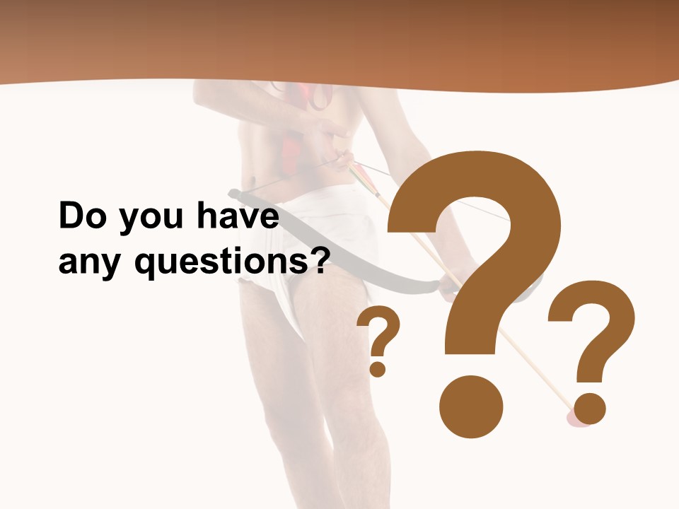 Heart Arrow Sign PowerPoint Template