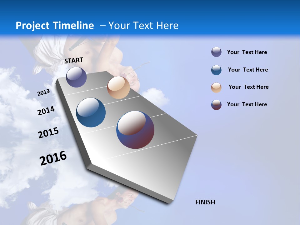 Rose Romantic Heart PowerPoint Template
