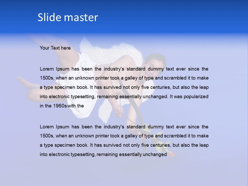 Cartoon Heaven Romance PowerPoint Template