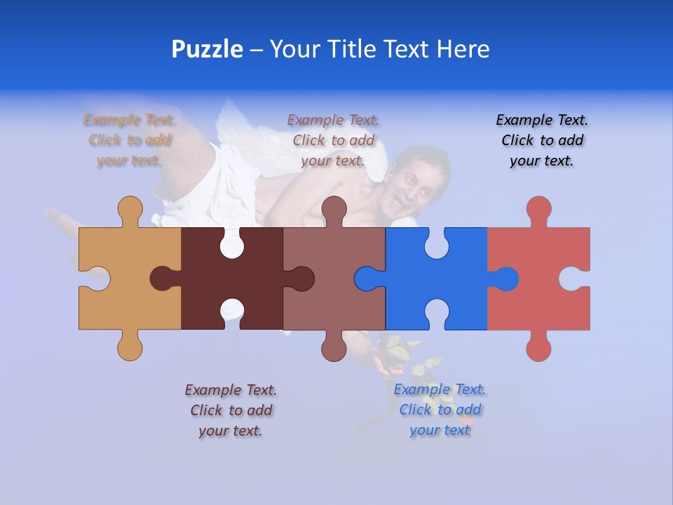 Cartoon Heaven Romance PowerPoint Template