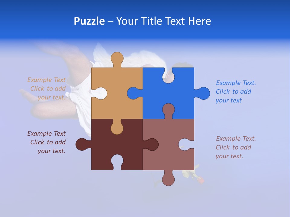 Cartoon Heaven Romance PowerPoint Template