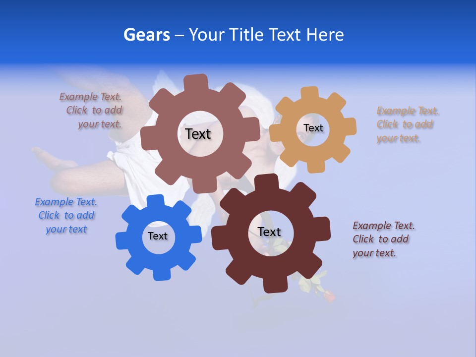 Cartoon Heaven Romance PowerPoint Template