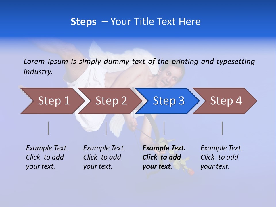 Cartoon Heaven Romance PowerPoint Template