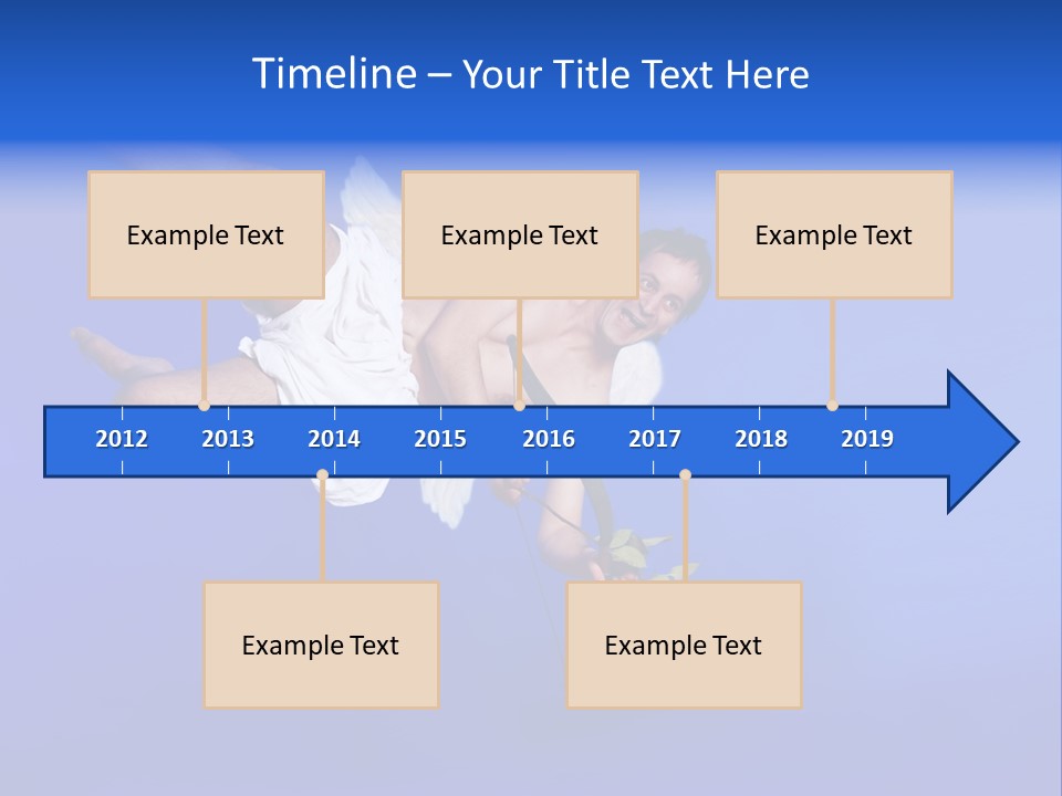 Cartoon Heaven Romance PowerPoint Template