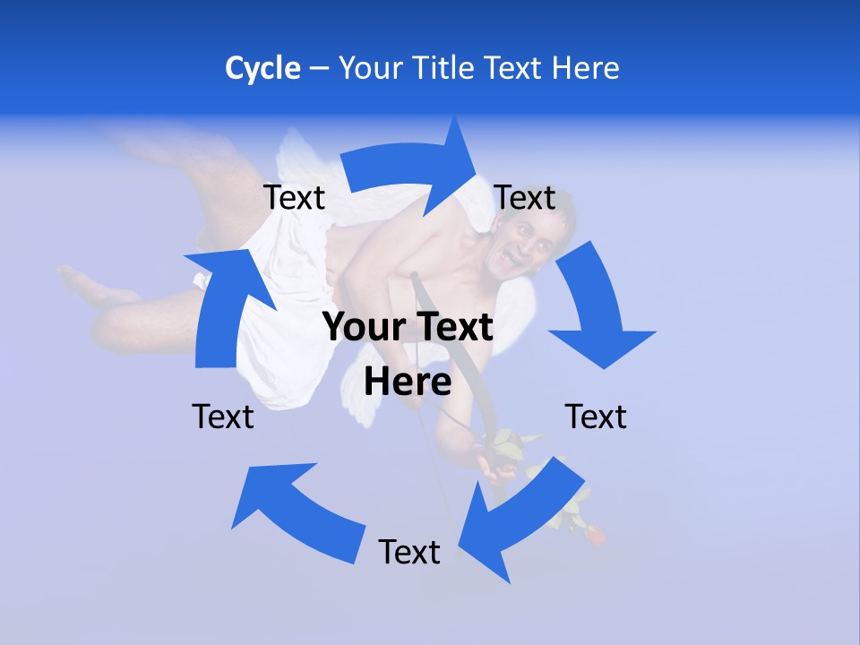 Cartoon Heaven Romance PowerPoint Template