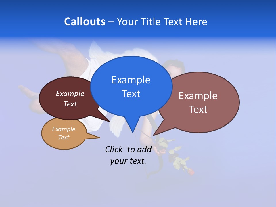 Cartoon Heaven Romance PowerPoint Template