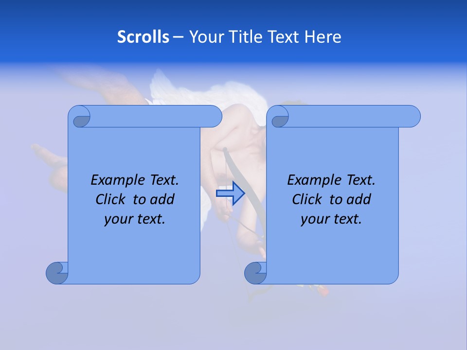 Cartoon Heaven Romance PowerPoint Template