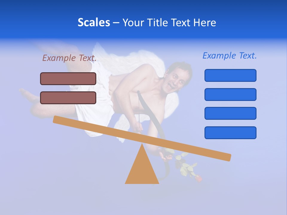 Cartoon Heaven Romance PowerPoint Template