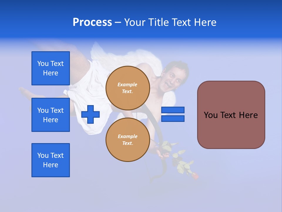 Cartoon Heaven Romance PowerPoint Template