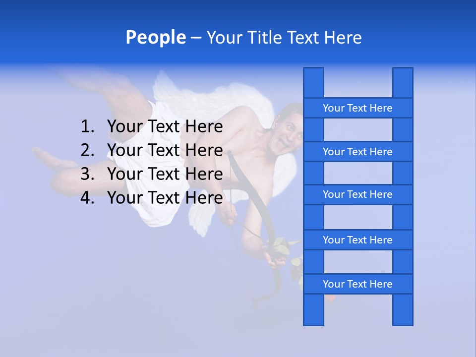 Cartoon Heaven Romance PowerPoint Template