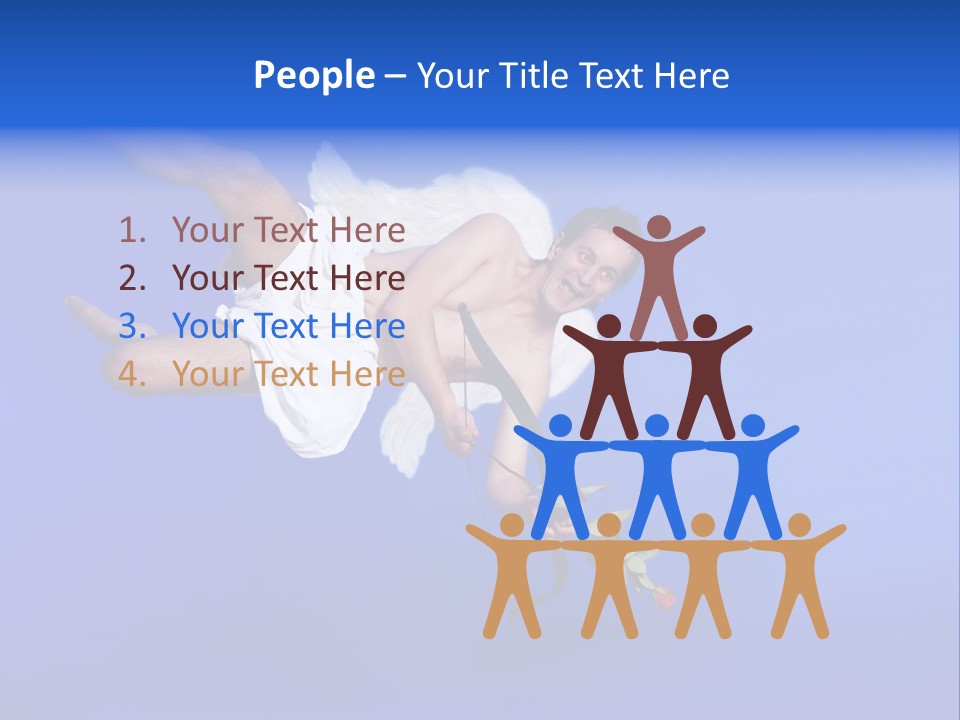 Cartoon Heaven Romance PowerPoint Template