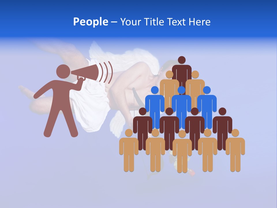 Cartoon Heaven Romance PowerPoint Template