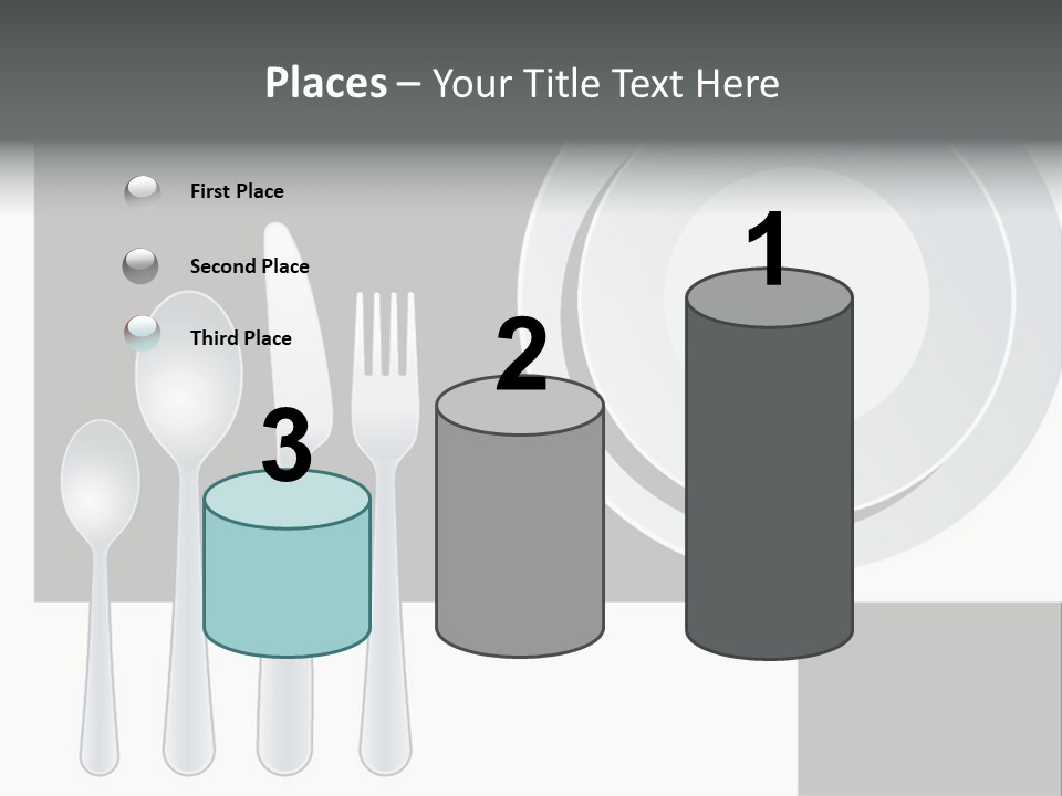 Utensil Fork Food PowerPoint Template