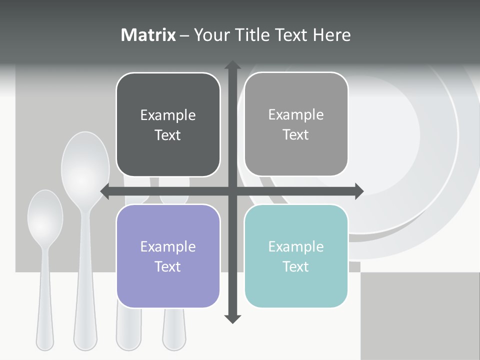 Utensil Fork Food PowerPoint Template