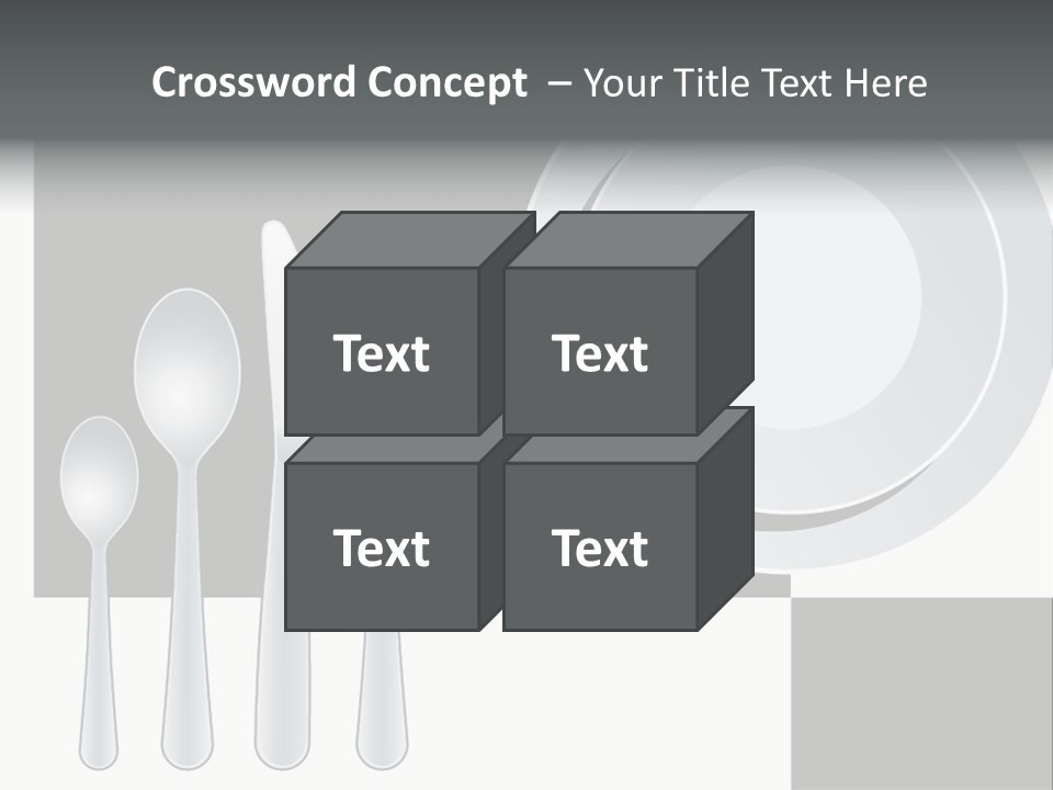 Utensil Fork Food PowerPoint Template