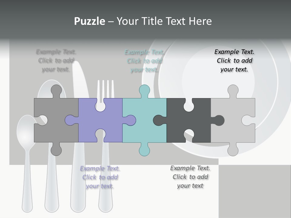 Utensil Fork Food PowerPoint Template