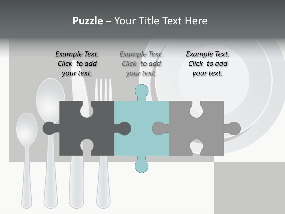 Utensil Fork Food PowerPoint Template