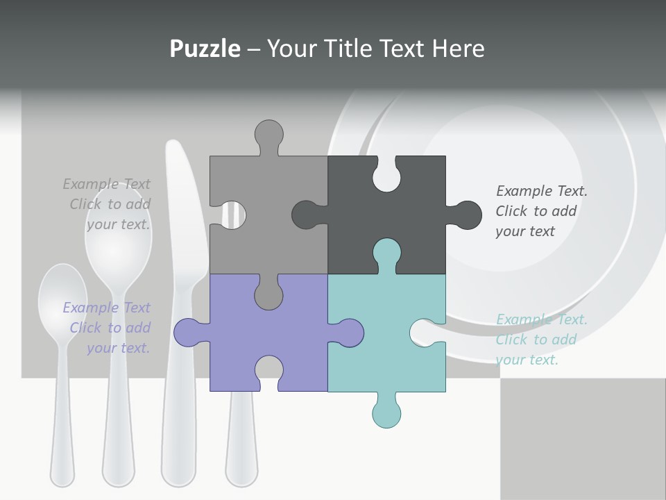 Utensil Fork Food PowerPoint Template
