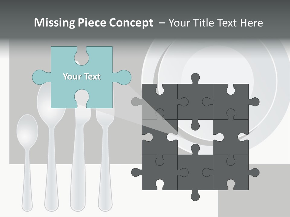 Utensil Fork Food PowerPoint Template