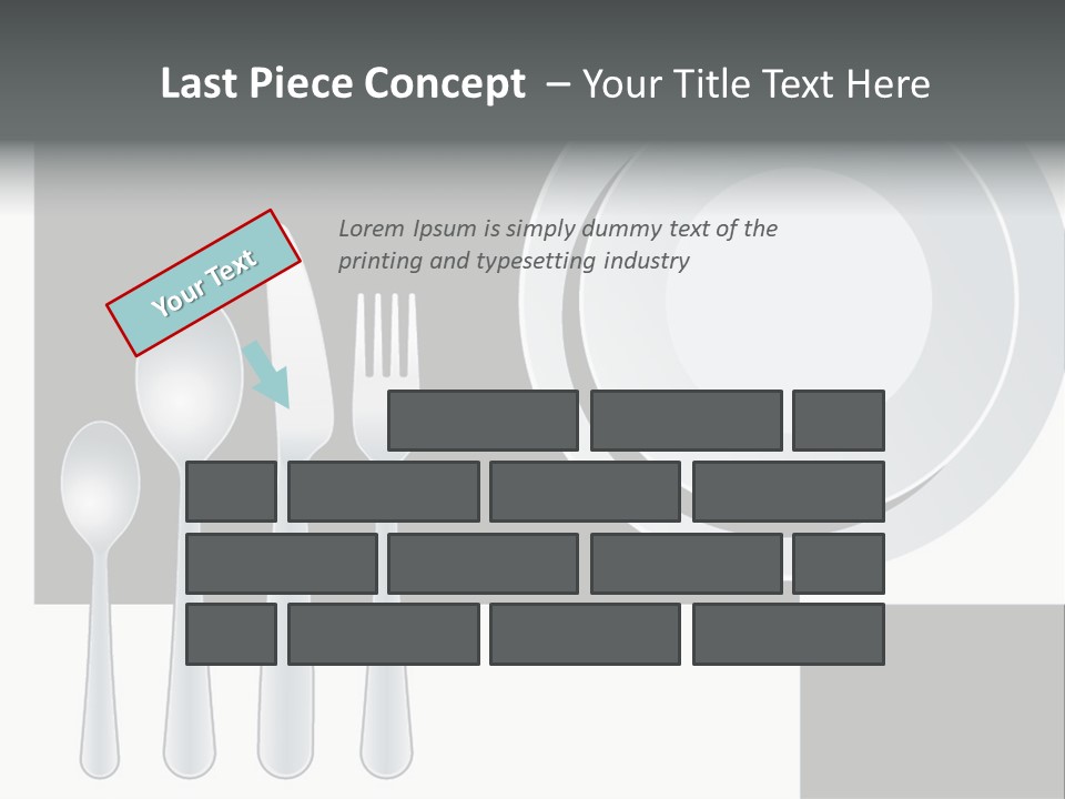 Utensil Fork Food PowerPoint Template