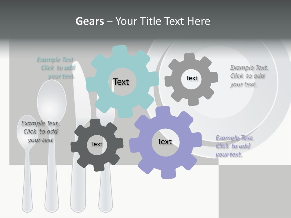Utensil Fork Food PowerPoint Template