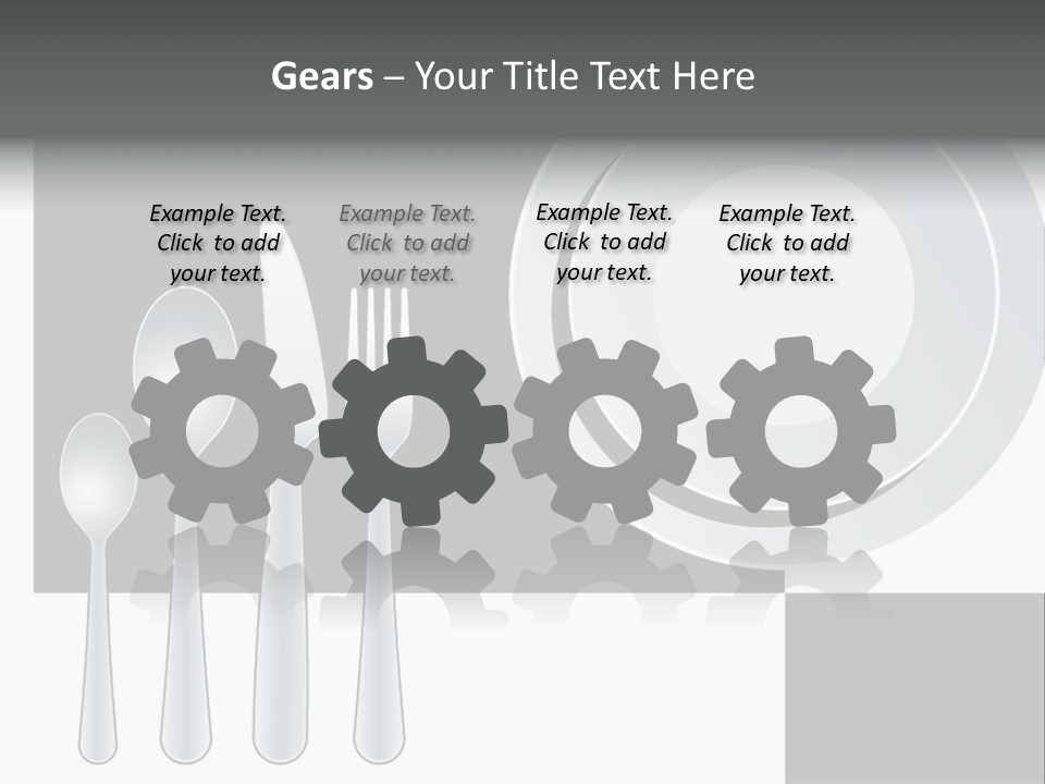 Utensil Fork Food PowerPoint Template